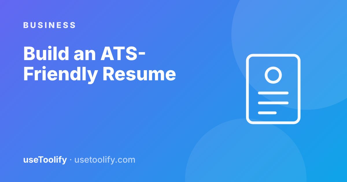 How to Build an ATS-Friendly Resume That Gets Read by a Human